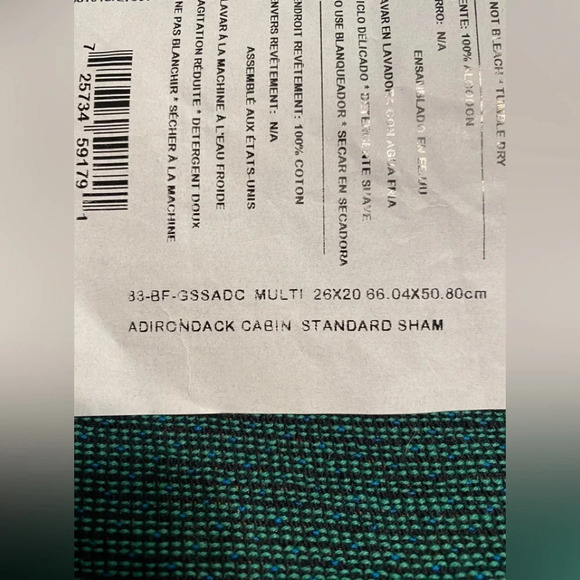 Black Forest Decor Adirondack Cabin- Two Standard Pillow Shams - Picture 6 of 6